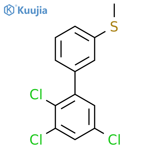 3'-Methylsulfanyl-2,3,5-trichlorobiphenyl structure