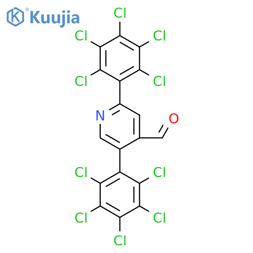 2,5-Bis(perchlorophenyl)isonicotinaldehyde structure