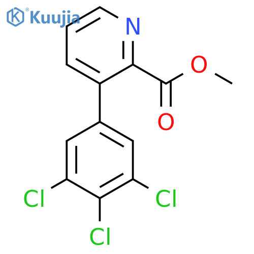 Methyl 3-(3,4,5-trichlorophenyl)picolinate structure