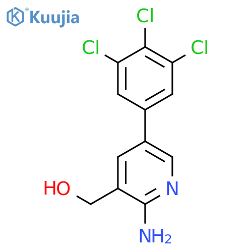 2-Amino-5-(3,4,5-trichlorophenyl)pyridine-3-methanol structure