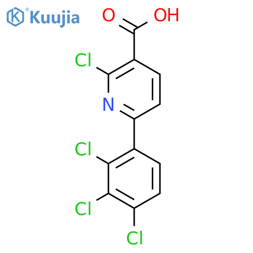 2-Chloro-6-(2,3,4-trichlorophenyl)nicotinic acid structure