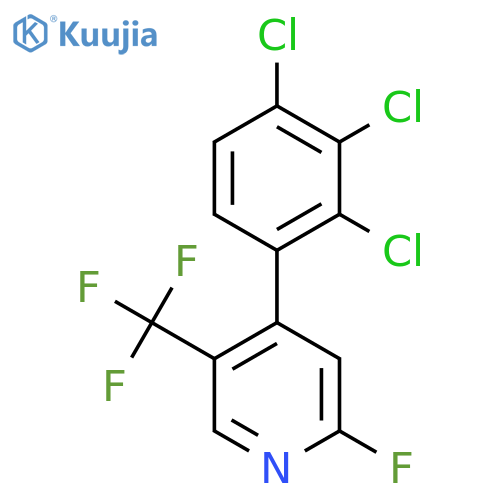 2-Fluoro-4-(2,3,4-trichlorophenyl)-5-(trifluoromethyl)pyridine structure