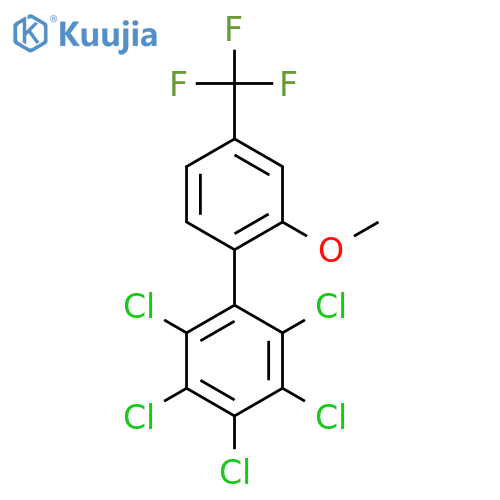 2'-Methoxy-2,3,4,5,6-pentachloro-4'-(trifluoromethyl)biphenyl structure