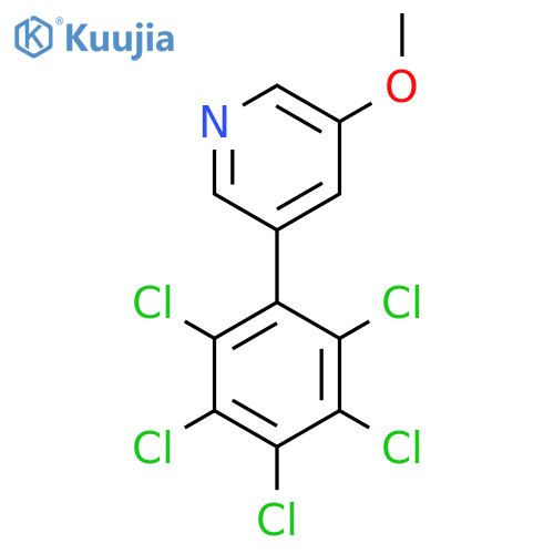 3-Methoxy-5-(perchlorophenyl)pyridine structure