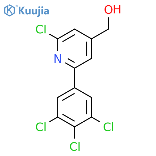 2-Chloro-6-(3,4,5-trichlorophenyl)pyridine-4-methanol structure