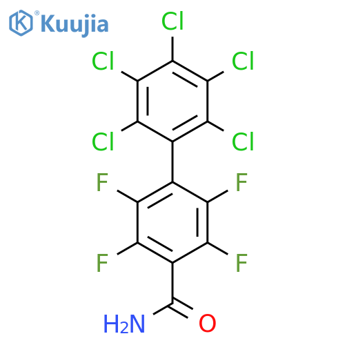 2',3',4',5',6'-Pentachloro-2,3,5,6-tetrafluorobiphenyl-4-carboxylic acid amide structure