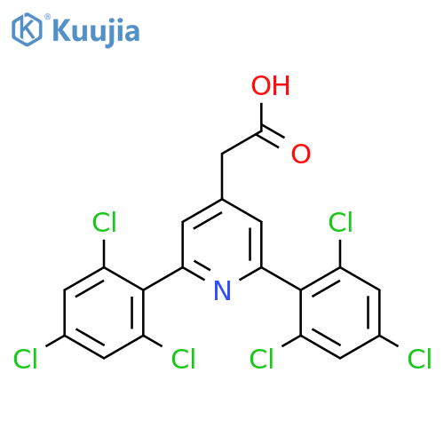 2,6-Bis(2,4,6-trichlorophenyl)pyridine-4-acetic acid structure