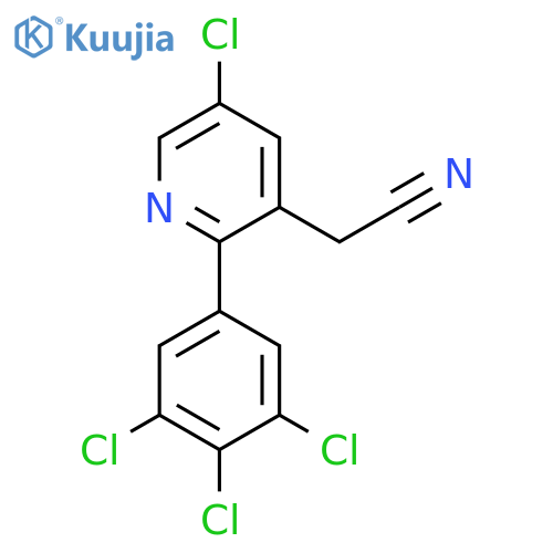 5-Chloro-2-(3,4,5-trichlorophenyl)pyridine-3-acetonitrile structure