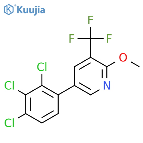 2-Methoxy-5-(2,3,4-trichlorophenyl)-3-(trifluoromethyl)pyridine structure