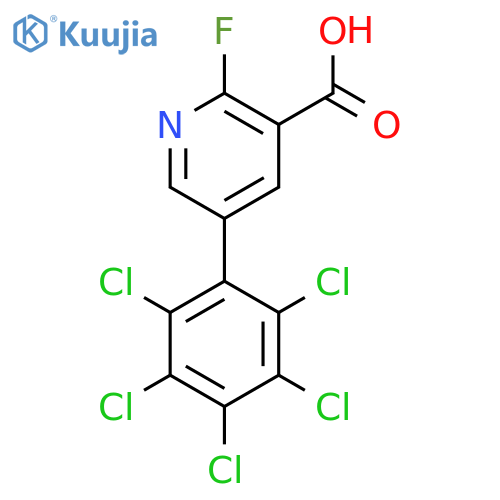 2-Fluoro-5-(perchlorophenyl)nicotinic acid structure