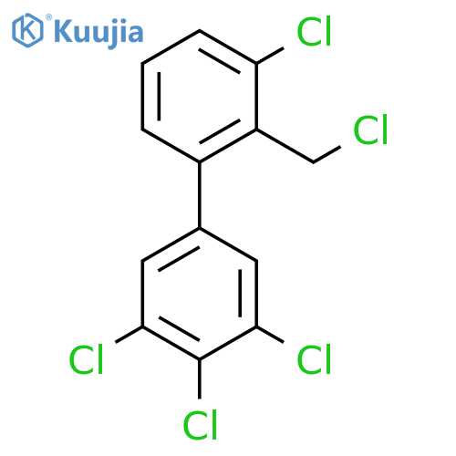 2'-(Chloromethyl)-3,4,5,3'-tetrachlorobiphenyl structure