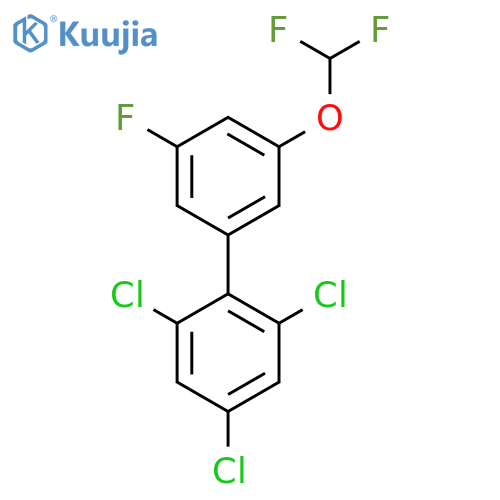 5'-(Difluoromethoxy)-3'-fluoro-2,4,6-trichlorobiphenyl structure