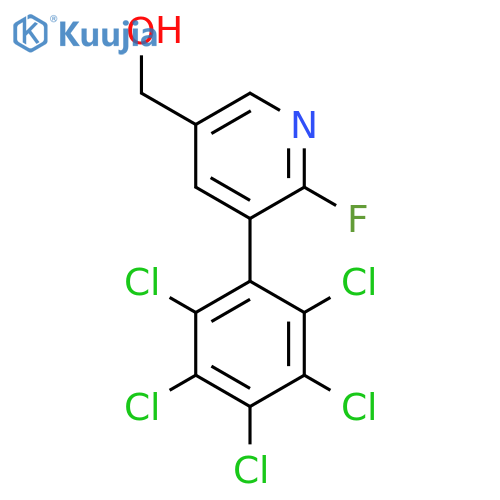 2-Fluoro-3-(perchlorophenyl)pyridine-5-methanol structure