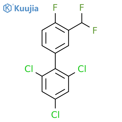 3'-(Difluoromethyl)-4'-fluoro-2,4,6-trichlorobiphenyl structure