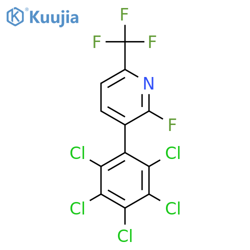 2-Fluoro-3-(perchlorophenyl)-6-(trifluoromethyl)pyridine structure