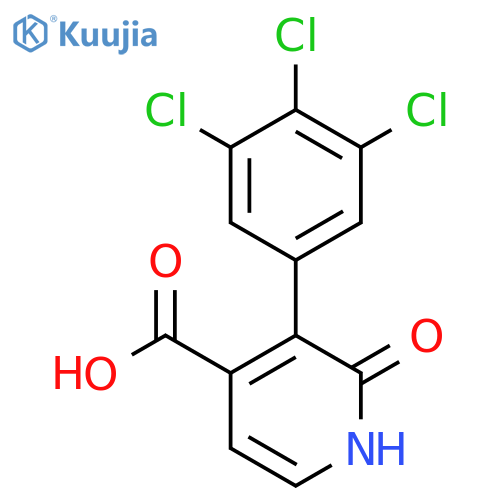 2-Hydroxy-3-(3,4,5-trichlorophenyl)isonicotinic acid structure
