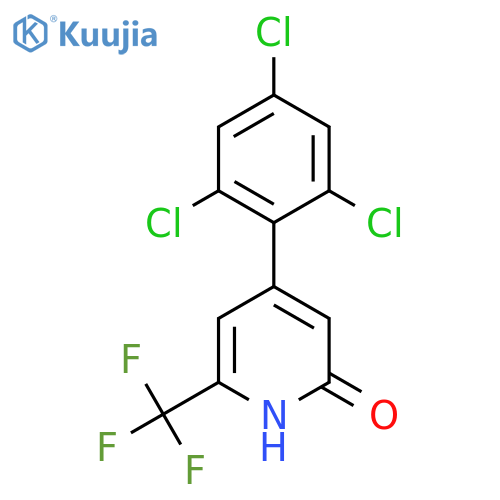 2-Hydroxy-4-(2,4,6-trichlorophenyl)-6-(trifluoromethyl)pyridine structure