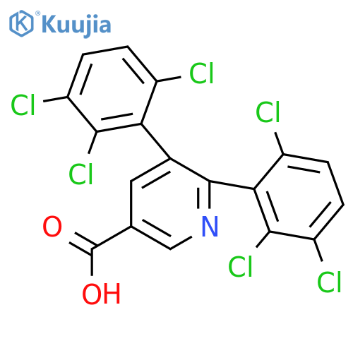 5,6-Bis(2,3,6-trichlorophenyl)nicotinic acid structure