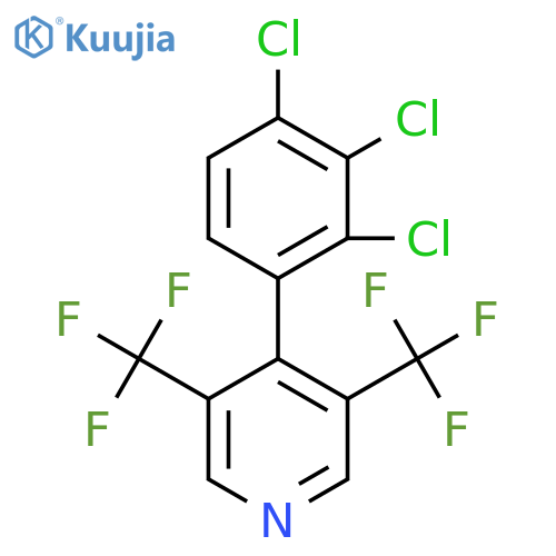 3,5-Bis(trifluoromethyl)-4-(2,3,4-trichlorophenyl)pyridine structure