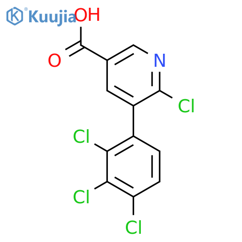 6-Chloro-5-(2,3,4-trichlorophenyl)nicotinic acid structure