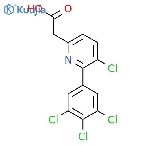 3-Chloro-2-(3,4,5-trichlorophenyl)pyridine-6-acetic acid structure