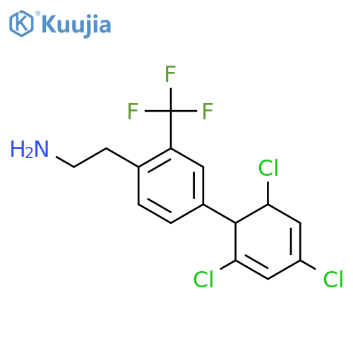 2-[4-(2,4,6-Trichlorocyclohexa-2,4-dienyl)-2-trifluoromethyl-phenyl]-ethylamine structure