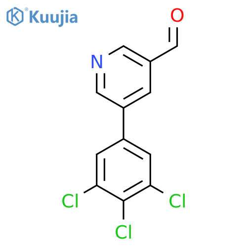 5-(3,4,5-Trichlorophenyl)nicotinaldehyde structure