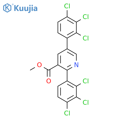 Methyl 2,5-bis(2,3,4-trichlorophenyl)nicotinate structure