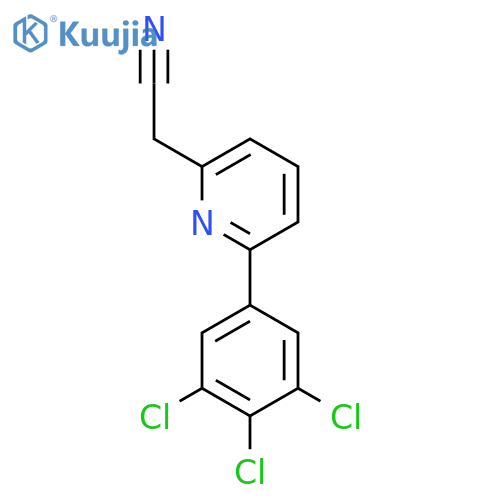 6-(3,4,5-Trichlorophenyl)pyridine-2-acetonitrile structure