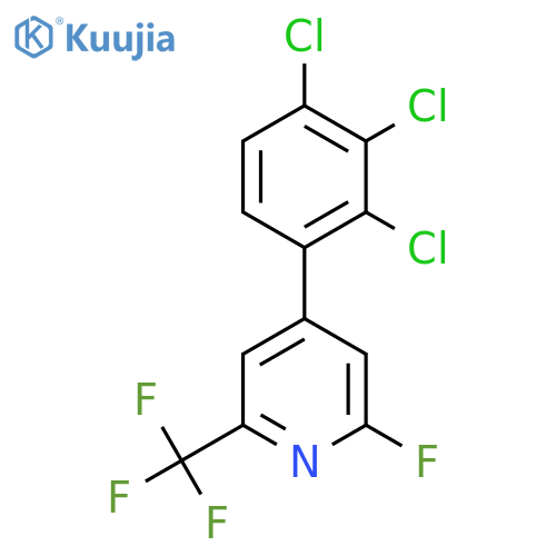 2-Fluoro-4-(2,3,4-trichlorophenyl)-6-(trifluoromethyl)pyridine structure