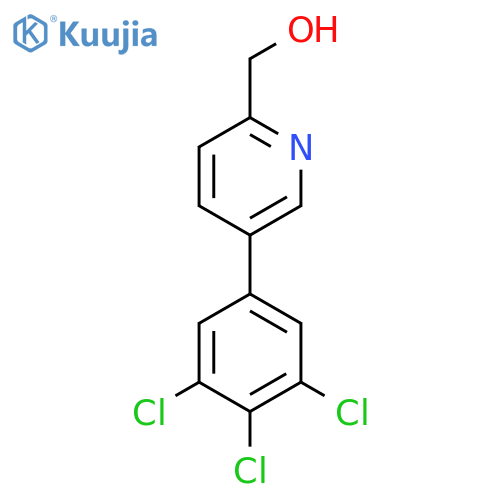 5-(3,4,5-Trichlorophenyl)pyridine-2-methanol structure