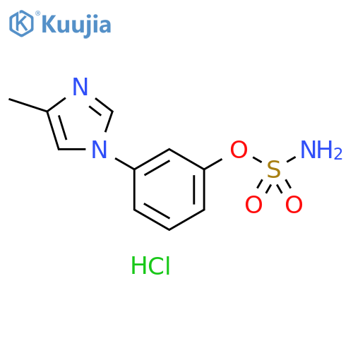 Sulfamic acid, 3-(4-methyl-1H-imidazol-1-yl)phenyl ester, monohydrochloride (9CI) structure