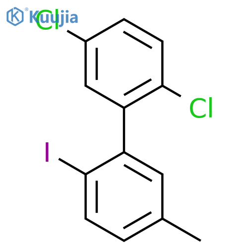 2,5-Dichloro-2'-iodo-5'-methyl-biphenyl structure