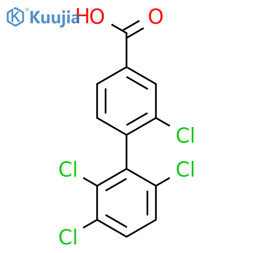 2,2',3',6'-Tetrachlorobiphenyl-4-carboxylic acid structure