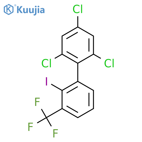 2'-Iodo-2,4,6-trichloro-3'-(trifluoromethyl)biphenyl structure