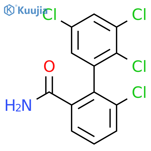 6,2',3',5'-Tetrachlorobiphenyl-2-carboxylic acid amide structure