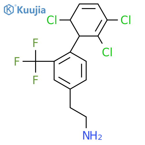 2-[4-(2,3,6-Trichlorocyclohexa-2,4-dienyl)-3-trifluoromethyl-phenyl]-ethylamine structure