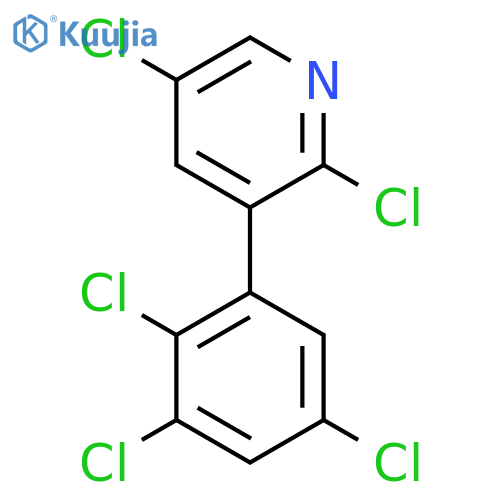 2,5-Dichloro-3-(2,3,5-trichlorophenyl)pyridine structure