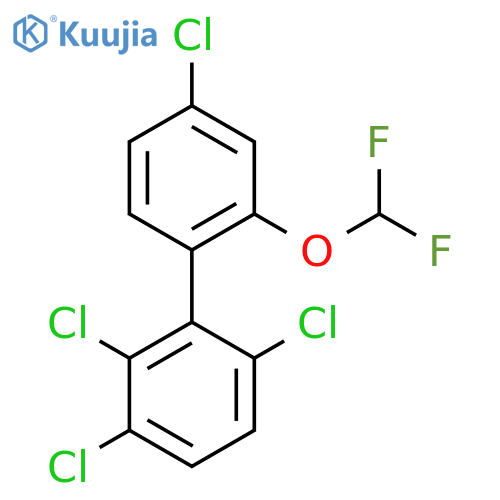 2'-(Difluoromethoxy)-2,3,6,4'-tetrachlorobiphenyl structure