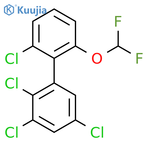 2'-(Difluoromethoxy)-2,3,5,6'-tetrachlorobiphenyl structure