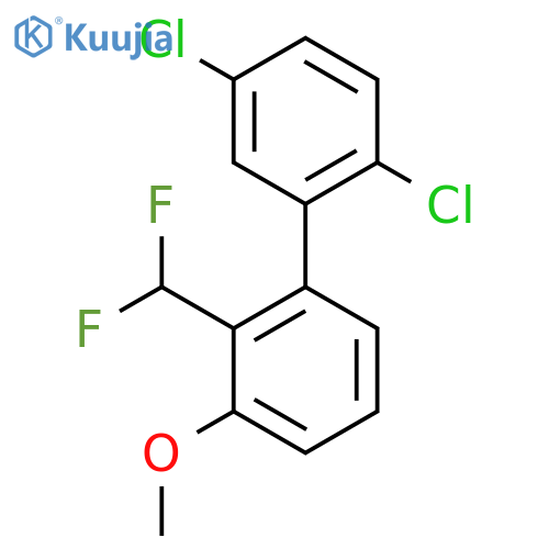 2'-Difluoromethyl-2,5-dichloro-3'-methoxy-biphenyl structure