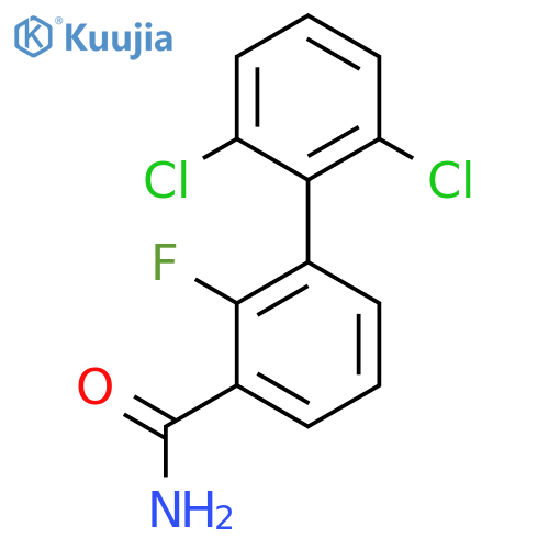 2',6'-Dichloro-2-fluoro-biphenyl-3-carboxylic acid amide structure