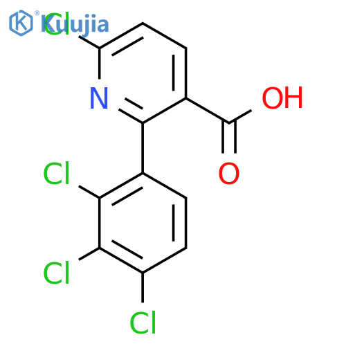 6-Chloro-2-(2,3,4-trichlorophenyl)nicotinic acid structure