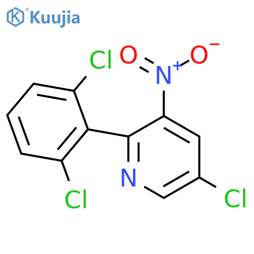 5-Chloro-2-(2,6-dichlorophenyl)-3-nitropyridine structure