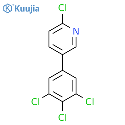 2-Chloro-5-(3,4,5-trichlorophenyl)pyridine structure