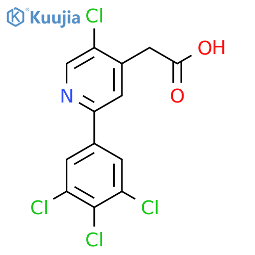 5-Chloro-2-(3,4,5-trichlorophenyl)pyridine-4-acetic acid structure