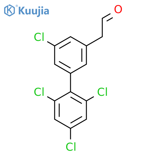 5,2',4',6'-Tetrachlorobiphenyl-3-ethanone structure