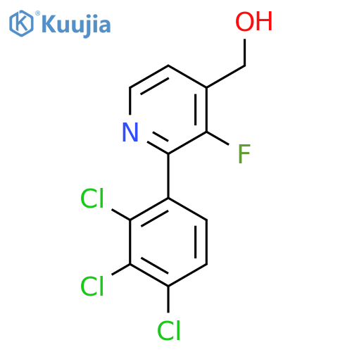 3-Fluoro-2-(2,3,4-trichlorophenyl)pyridine-4-methanol structure