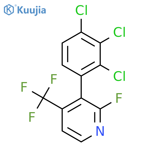 2-Fluoro-3-(2,3,4-trichlorophenyl)-4-(trifluoromethyl)pyridine structure
