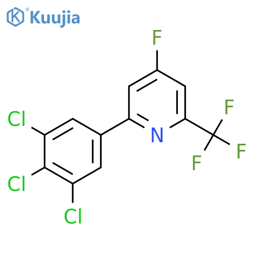 4-Fluoro-2-(3,4,5-trichlorophenyl)-6-(trifluoromethyl)pyridine structure
